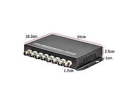 Fiber Optic Video Converter 8 Channel 720p