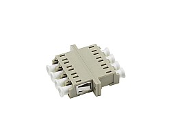 ตัวต่อหัวไฟเบอร์ LC-LC (UPC) Quad MM OM1, OM2