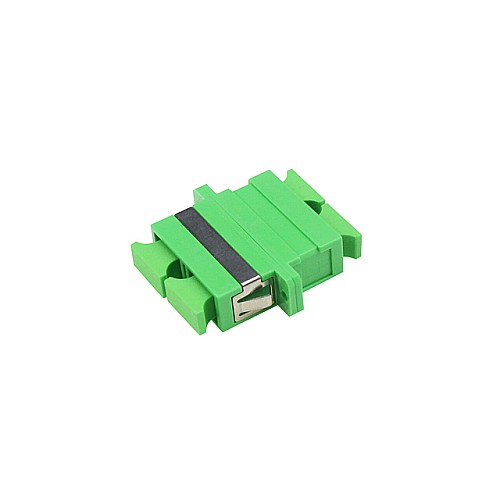  ตัวต่อหัวไฟเบอร์ SC-SC (APC) Duplex Green Single-mode