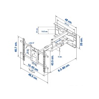 BDEE ขาแขวนทีวี ขนาด 32-65 นิ้ว รุ่น WA-500