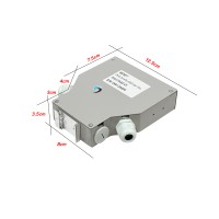 DIN Rail Terminal Box Duplex Indoor 12 Core ไม่รวมตัวต่อ