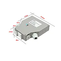DIN Rail Terminal Box Duplex Indoor 12 Core ไม่รวมตัวต่อ