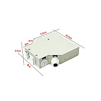 DIN Rail Terminal Box SC/APC Indoor 6 Core