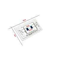หน้ากากบล็อกไฟเบอร์ 2X4 พร้อมช่องเสียบ SC/UPC 2 ช่อง