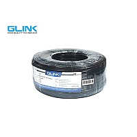 GLINK สายสัญญาณ RG6 พร้อมสายไฟ ชิลด์ 95% (100M)