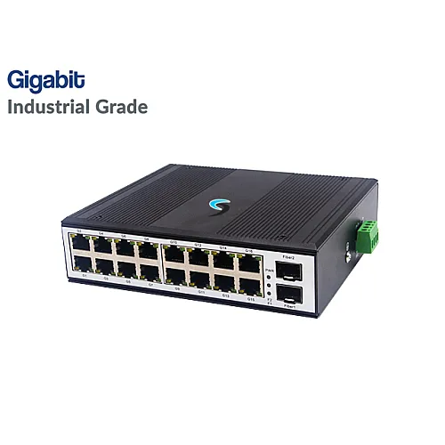 Gigabit Industrial Switch 16 Port + 2SFP Port