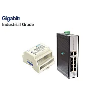 Gigabit IND Switch 10 Port (IND Power) Gigabit IND Switch 10 Port (IND Power)
