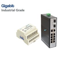 Gigabit IND Switch 10 Port + 2 SFP Uplink + IND Power