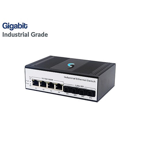 Gigabit Industrial Switch HUB 4 LAN + 4SFP