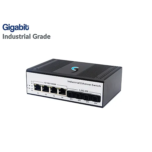Gigabit Industrial Switch 4 Port + 4SFP Port