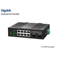 L2 Managed Gigabit IND Switch 8 Port Uplink 2SFP