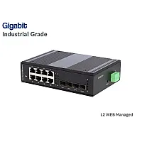 Industrial Gigabit Switch 8 Port + 4SFP Port (Managed)
