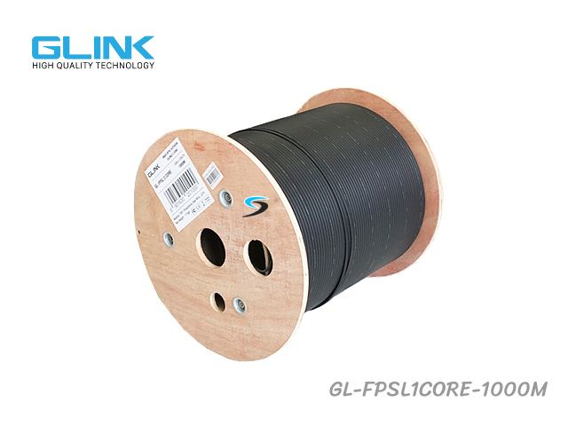 GLINK สายไฟเบอร์ออฟติก 1 Core SM 1KM (มีสลิง)