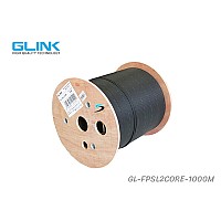 GLINK สายไฟเบอร์ออฟติก 2 Core SM 1KM (มีสลิง)