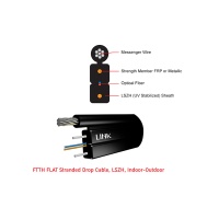 LINK สายไฟเบอร์ออฟติก SM 2C Flat Type ยาว 300 เมตร