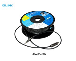 สาย HDMI ไฟเบอร์ออฟติก GLINK 4K@60Hz ยาว 20 เมตร