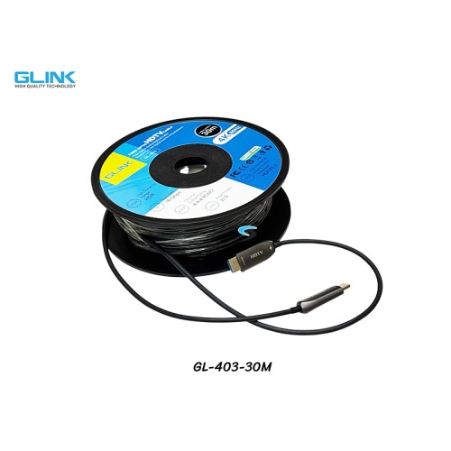 สาย HDMI ไฟเบอร์ออฟติก GLINK 4K@60Hz ยาว 30 เมตร