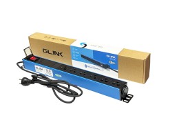 GLINK ปลั๊กไฟ 6 ช่อง สำหรับตู้แร็ค รุ่น GPDU-07B