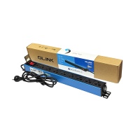 GLINK ปลั๊กไฟ 8 ช่อง สำหรับตู้แร็ค รุ่น GPDU-09B