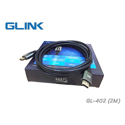 สาย HDMI GLINK เวอร์ชั่น 2.1 8K@60Hz ระยะ 2 เมตร