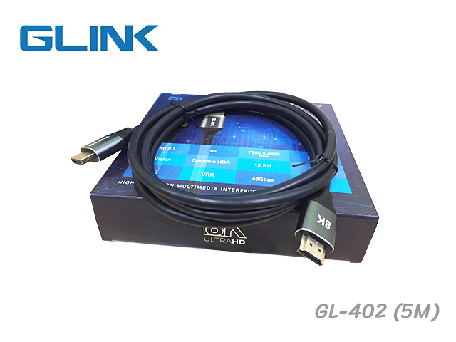GLINK สาย HDMI เวอร์ชั่น 2.1 8K@60HZ (5M)