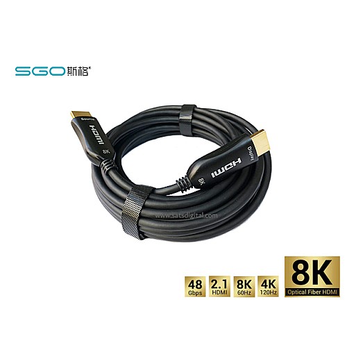 Fiber Optic HDMI Cable 8K@60Hz เวอร์ชั่น 2.1 (15M)