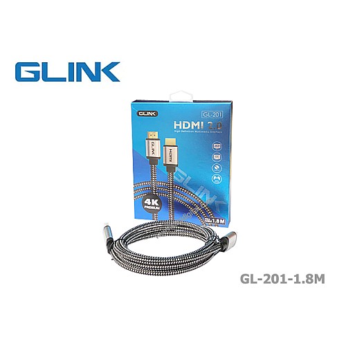 สาย HDMI Glink เวอร์ชั่น 2.0 4K@60Hz ระยะ 1.8 เมตร