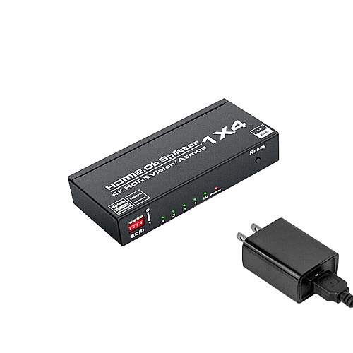 Active HDMI Splitter 1X4 เวอร์ชั่น 2.0 4K@60Hz