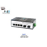 Industrial POE Switch 4-Port Gigabit + 2-Port SFP