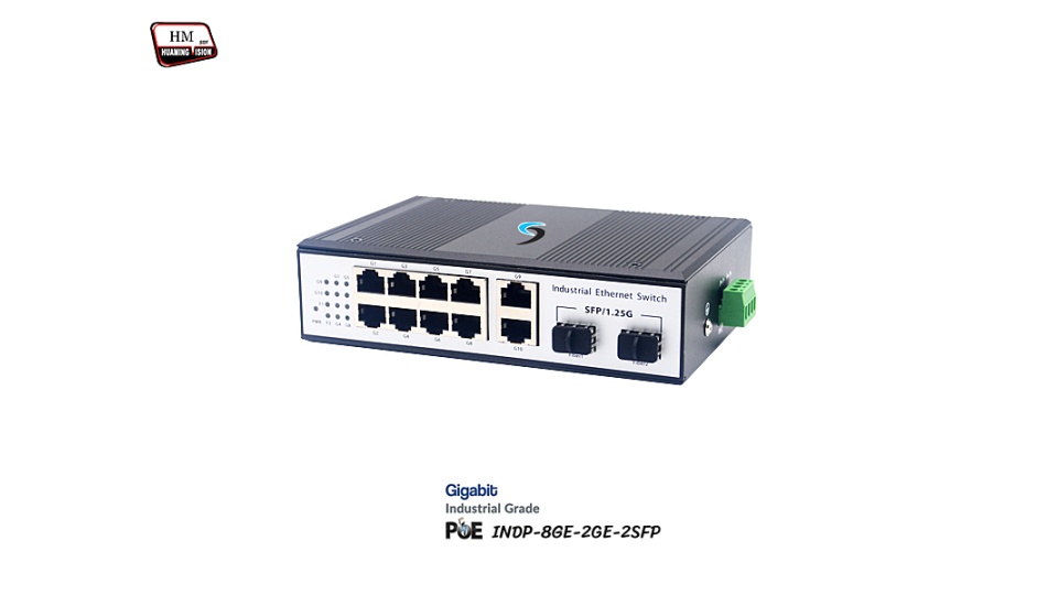 Gigabit Industrial PoE 8 Port + 2GE + 2SFP Uplink