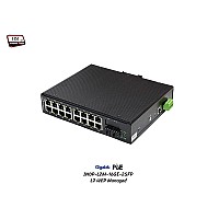 L2 Managed Gigabit IND PoE 16 Port + Uplink 2SFP