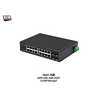 L2 Managed Gigabit IND PoE 16 Port + Uplink 4SFP