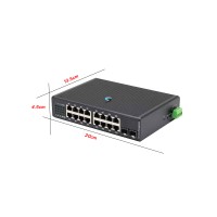 L2 Managed Gigabit IND PoE 16 Port + Uplink 2SFP