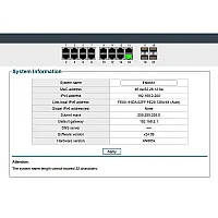 Industrial Gigabit PoE Switch 16 Port + 2SFP (Managed)