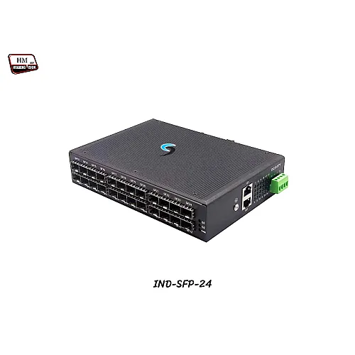 Industrial Gigabit Fiber Switch 24SFP Port + 2GE
