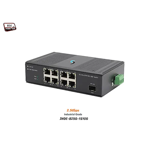 Industrial 2.5G Switch 8 Port + 1SFP (10G) Port
