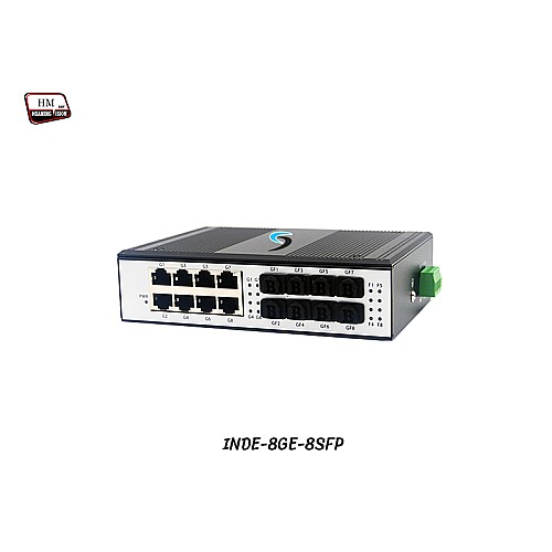Industrial Switch 8-Port Lan Gigabit + 8-Port 1.25G SFP