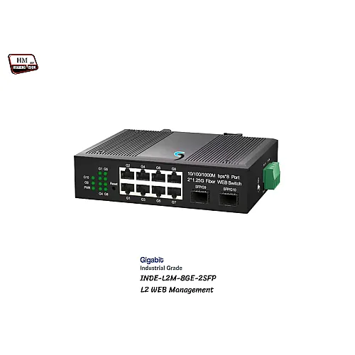 Industrial Gigabit Switch 8 Port + 2SFP Port (Managed)