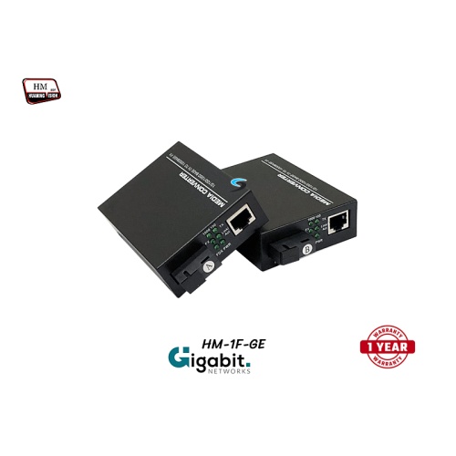 Gigabit Media SM BIDI 3KM รุ่น HM-1F-GE