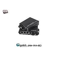 Gigabit Media Converter 1X4 Port SM BIDI 3KM
