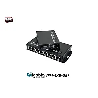 Gigabit Media Converter 1X8 Port SM BIDI 3KM