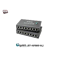 Gigabit Media Converter IN8 OUT8 VLAN Point To Point