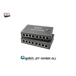 Gigabit Media Converter IN8 OUT8 VLAN Point To Point