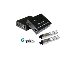 Gigabit SFP Media Converter + SFP SC 3KM