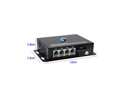 PCM Voice 4 Phone To Fiber Optic