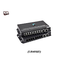 PCM Voice 4 Phone + 2 LAN 10/100 To Fiber Optic