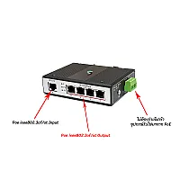 10/100 Industrial PoE Extender IN1 OUT4