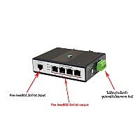 Gigabit Industrial PoE Extender IN1 OUT4