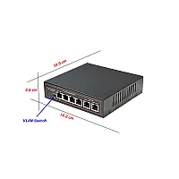 Gigabit PoE Switch 4 Port (VLAN) + 2GE
