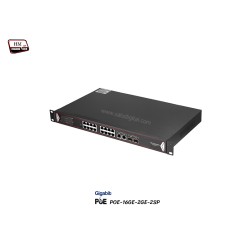 Gigabit PoE Switch 16GE POE + 2GE + 2 SFP (Rack)